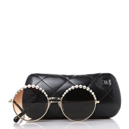 Chanel Pearl Round Sunglasses 4234-H Light Brown 7 of 7