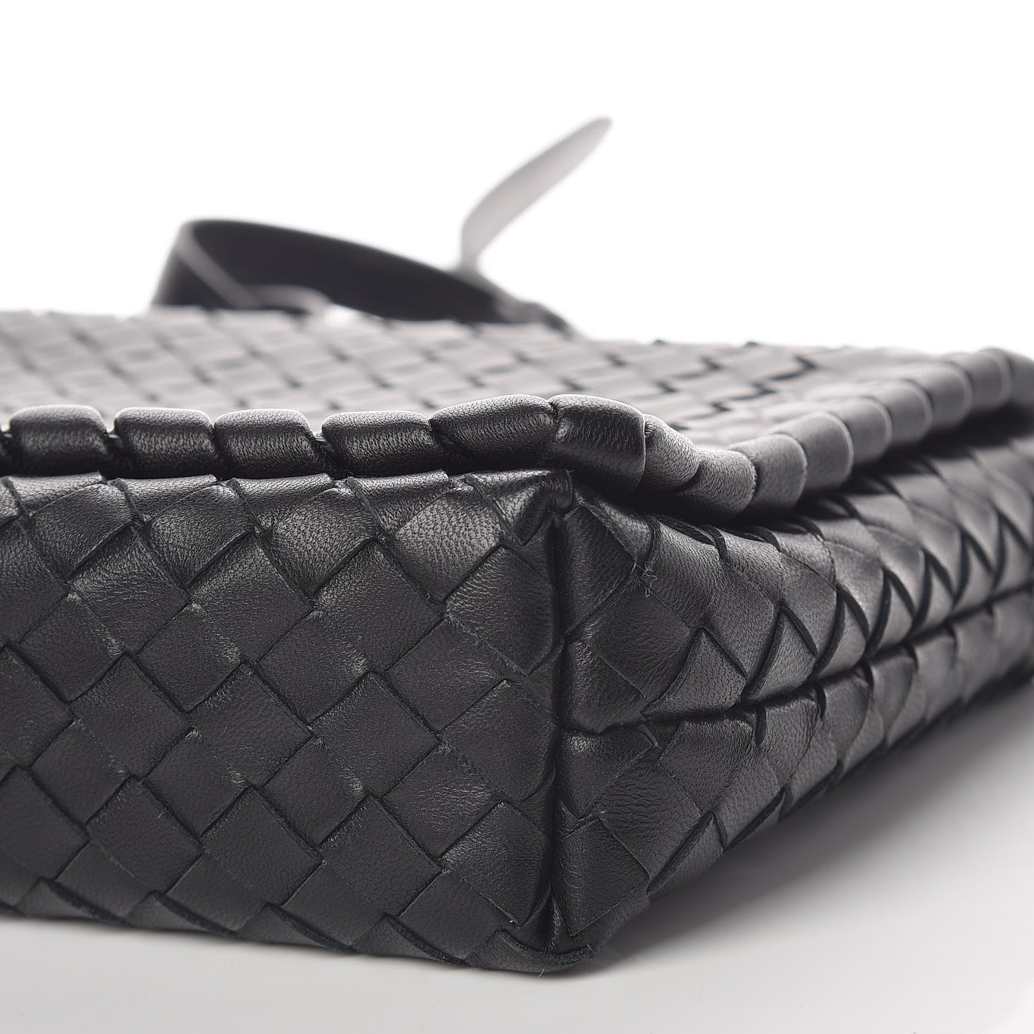 Bottega Veneta Nappa Intrecciato Dahlia Clutch Crossbody Black 10 of 10