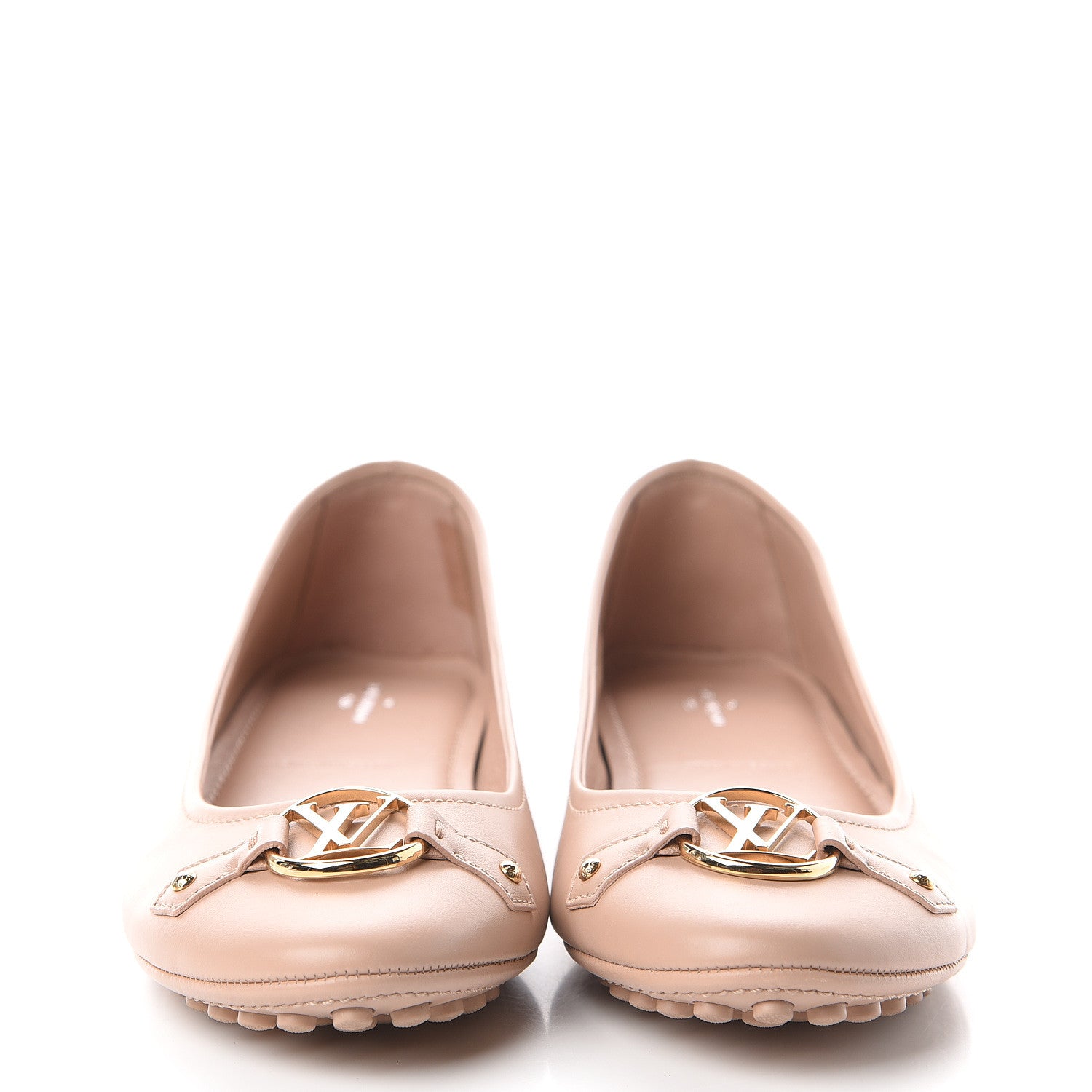 Louis Vuitton Calfskin Oxford Ballerina Flats 39 Nude 2 of 7