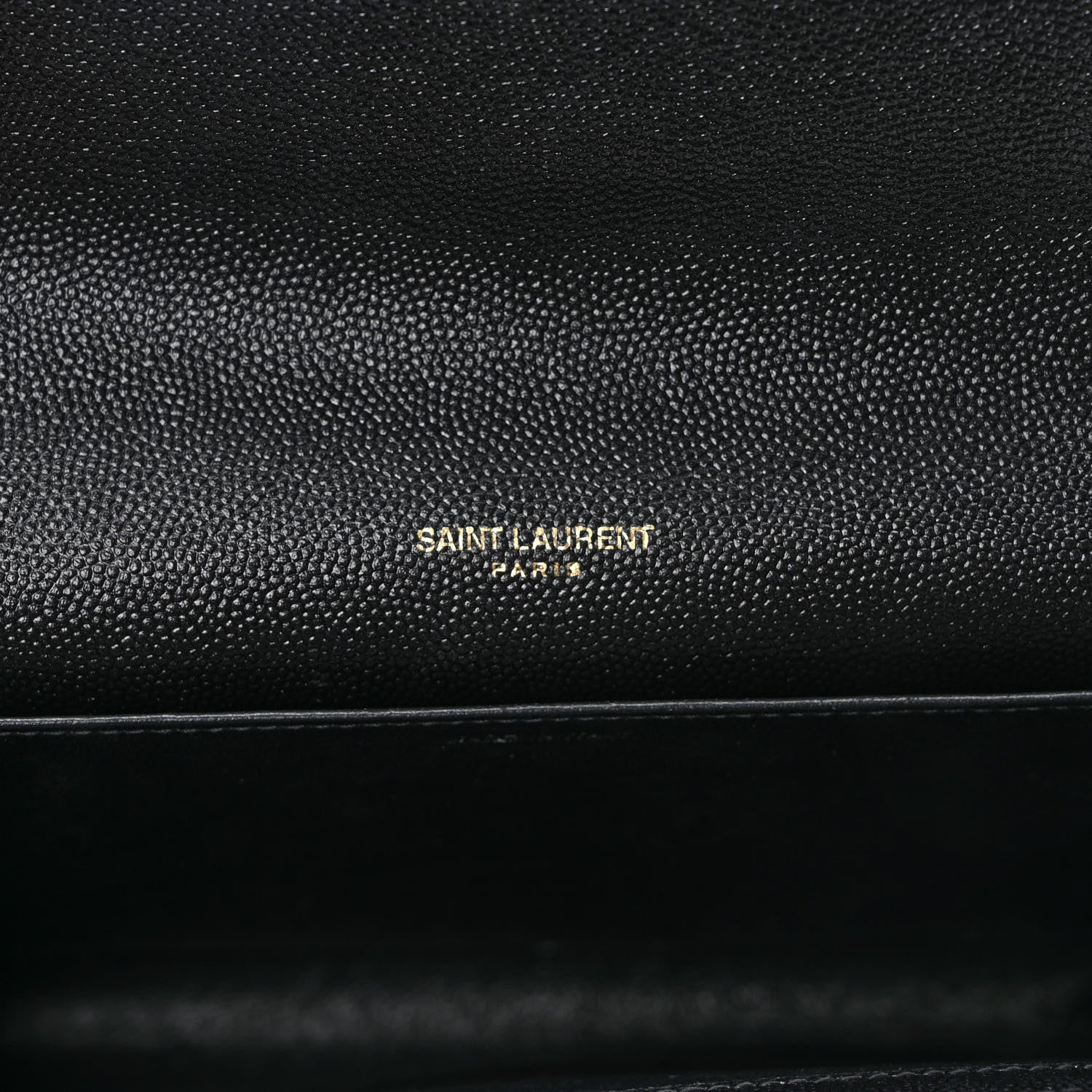 Saint Laurent Grain de Poudre Uptown Chain Wallet Black 6 of 10