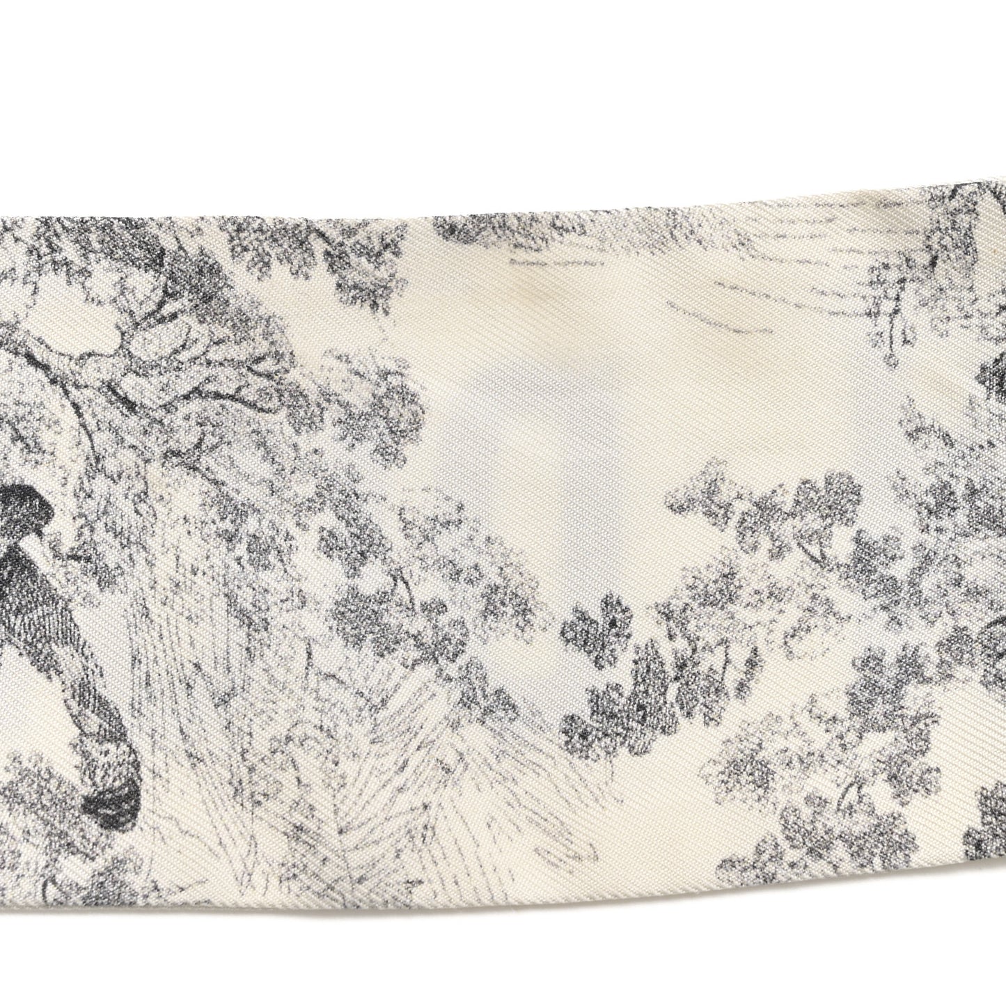 Silk Toile De Jouy Mitzah Scarf White