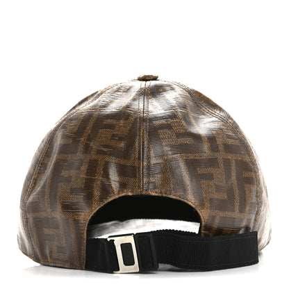 Fendi Glazed Fabric FF Baseball Hat Tobacco 6 of 8