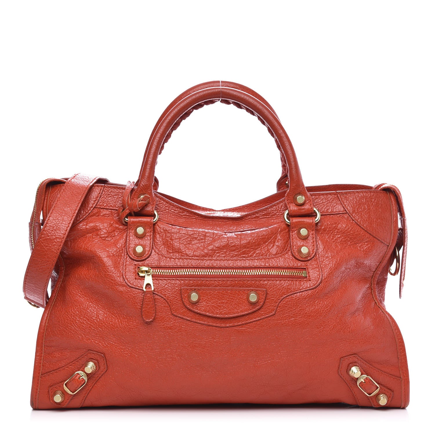 Balenciaga Agneau Giant 12 Gold Hardware City Rouge Coquelicot Rouge Braise 3 of 16