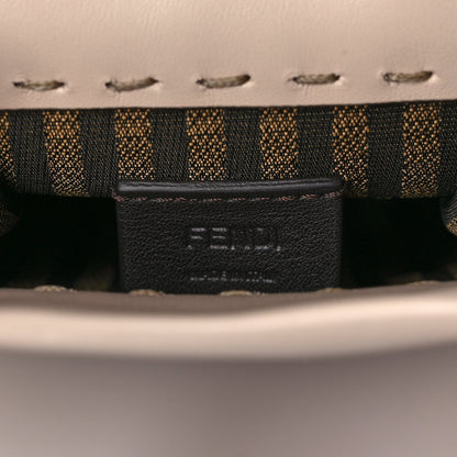 Fendi Vitello King Plexiglass Logo Embossed Mini Fendi Sunshine Shopper Tote Poudre 6 of 11