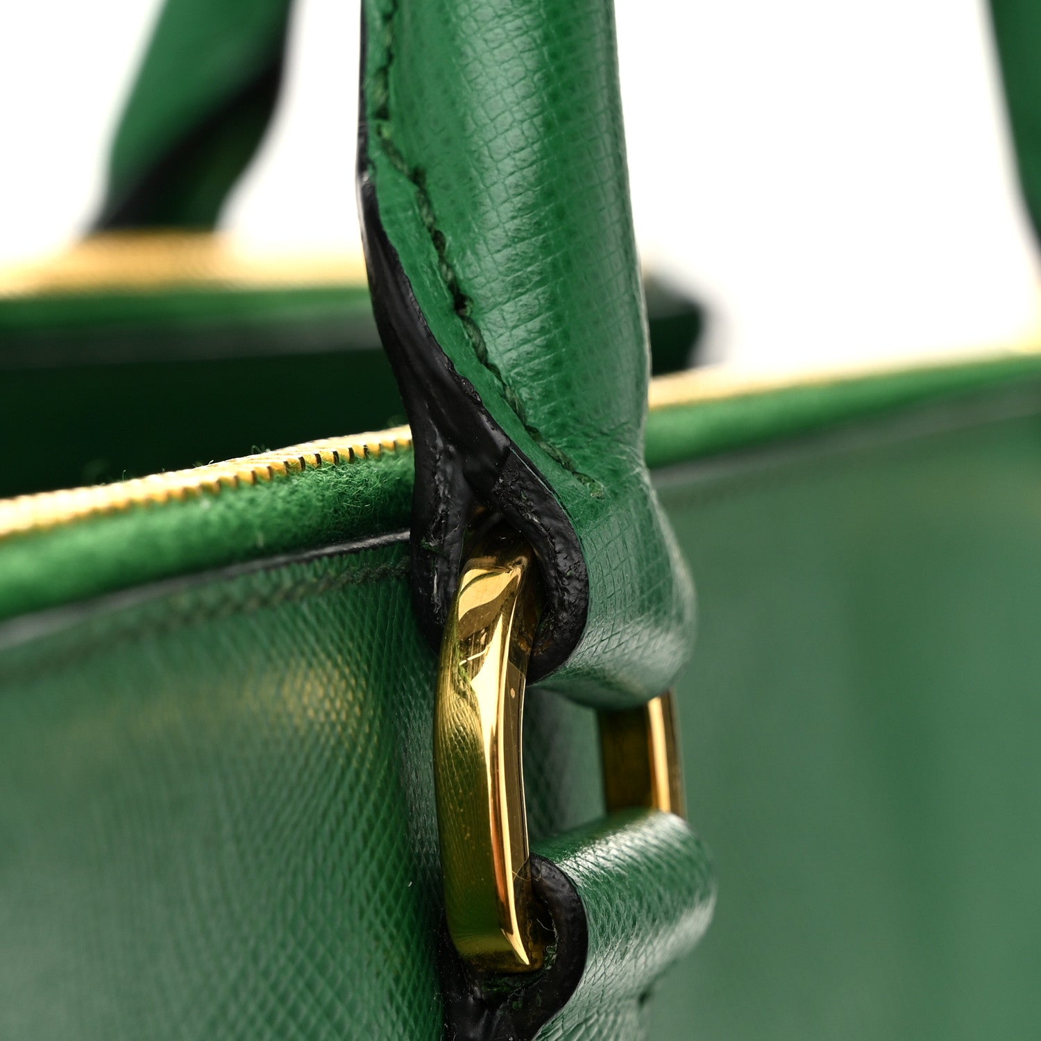 Prada Saffiano Medium Galleria Double Zip Tote Verde 12 of 12