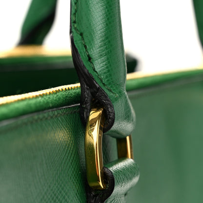 Prada Saffiano Medium Galleria Double Zip Tote Verde 12 of 12