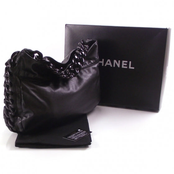 Leather CC Modern Chain Tote