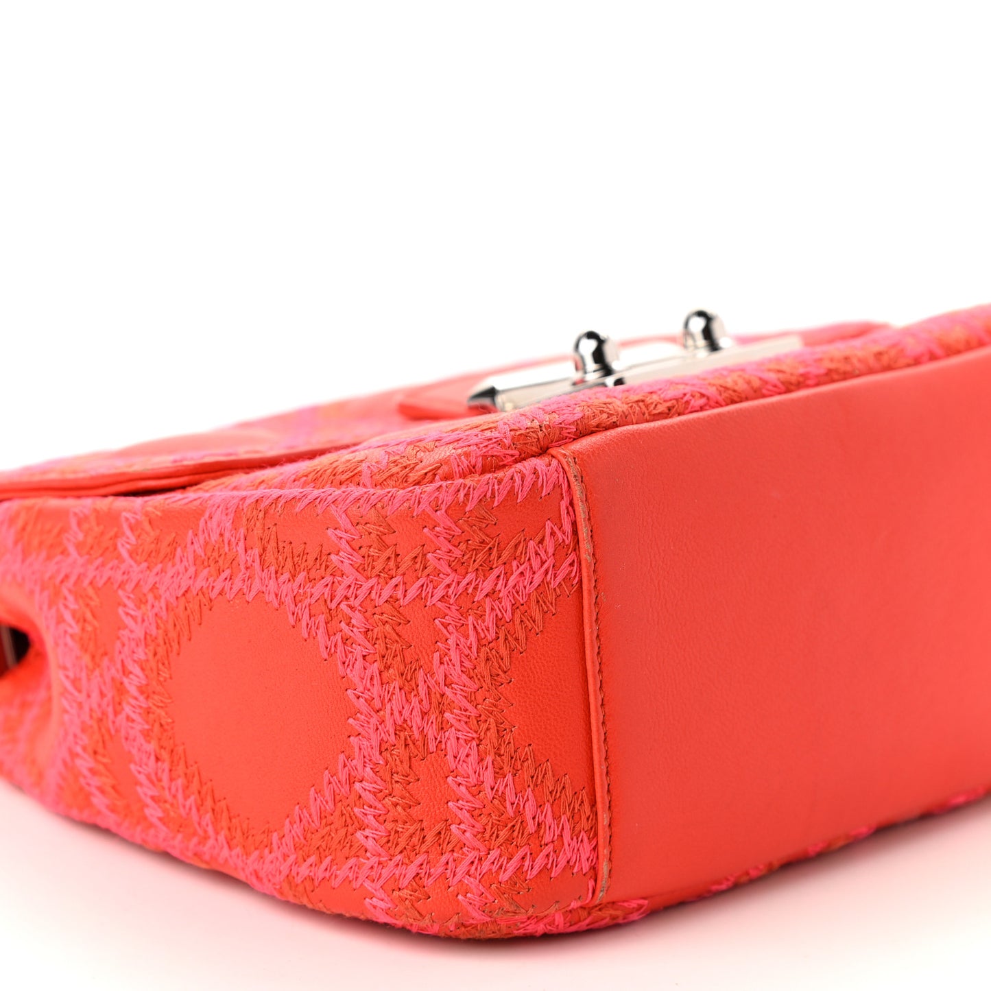 Lambskin Cannage Mini Miss Dior Flap Orange