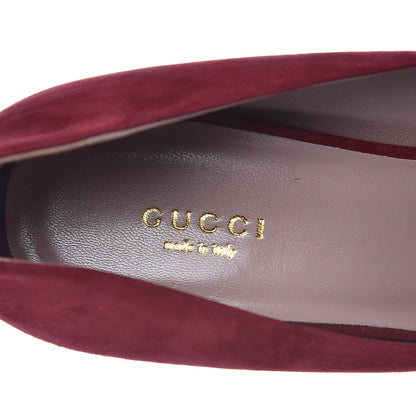 Gucci Kid Scamosciato Platform Pumps 40.5 Red 8 of 12