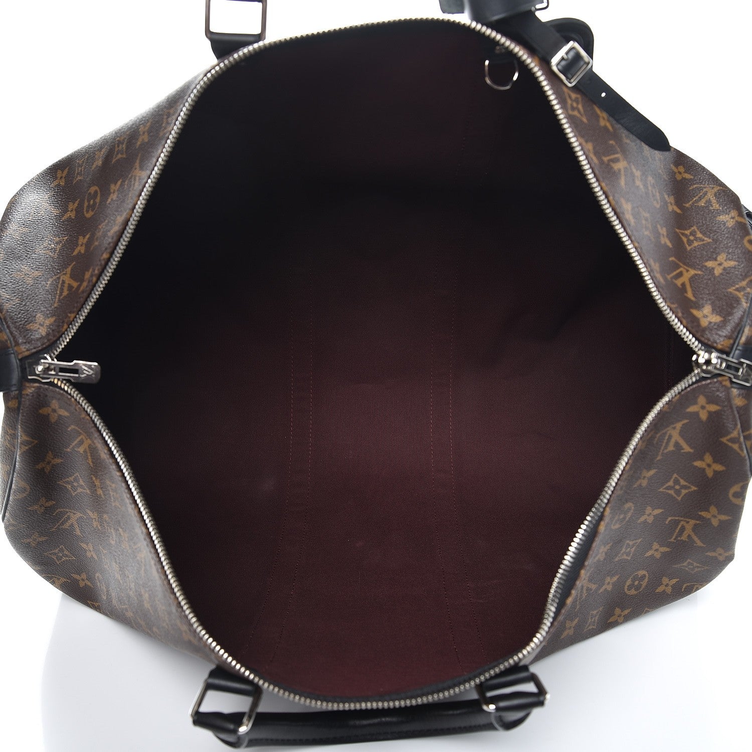 Louis Vuitton Monogram Macassar Keepall Bandouliere 55 5 of 10