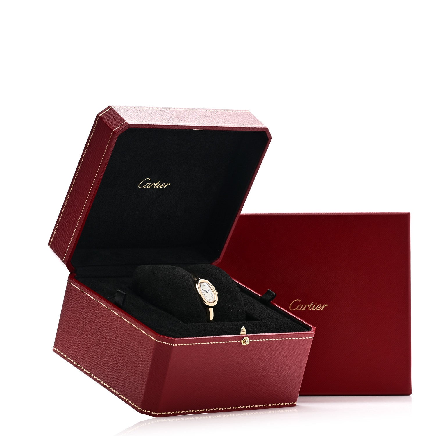 Cartier 18K Yellow Gold 19mm Baignoire Quartz Watch 1747475