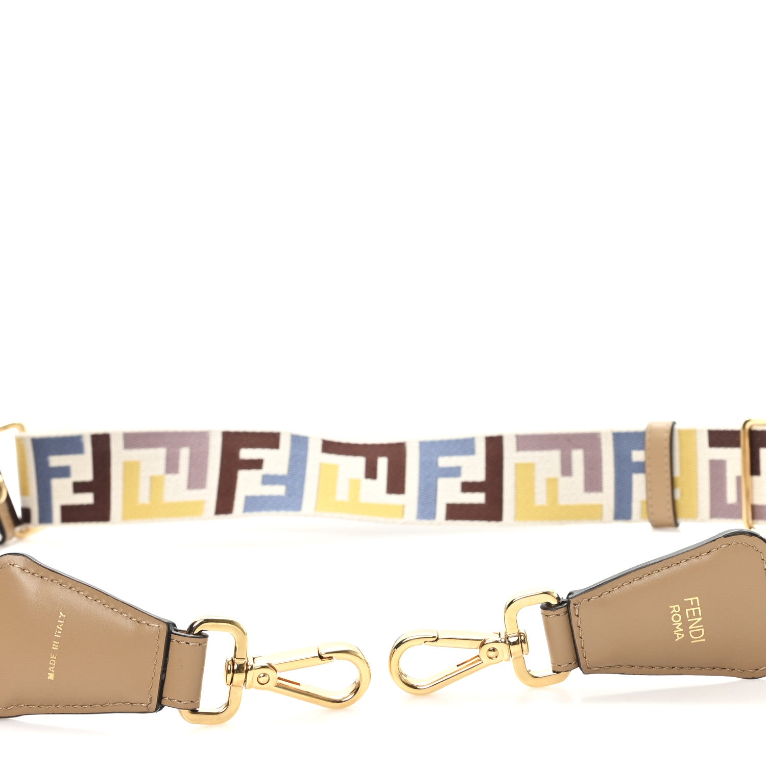 Fendi Ribbon Vitello King FF 1974 Adjustable Strap You Multicolor 3 of 3