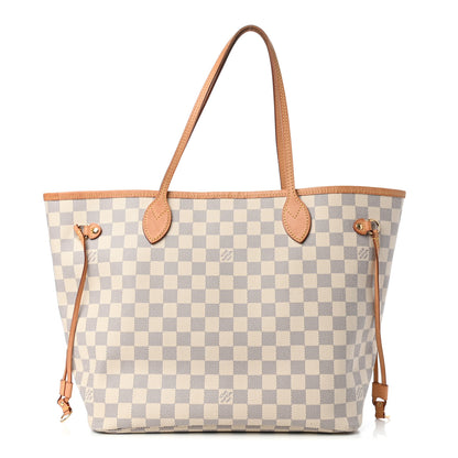 Louis Vuitton Damier Azur Neo Neverfull MM Rose Ballerine 1 of 13
