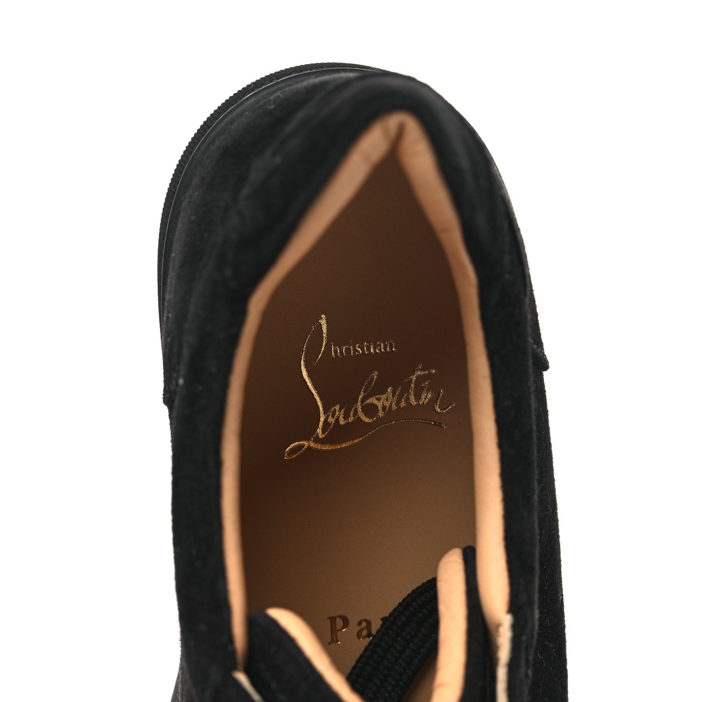 Suede Louis Junior Spikes Flat Sneakers 39.5 Black