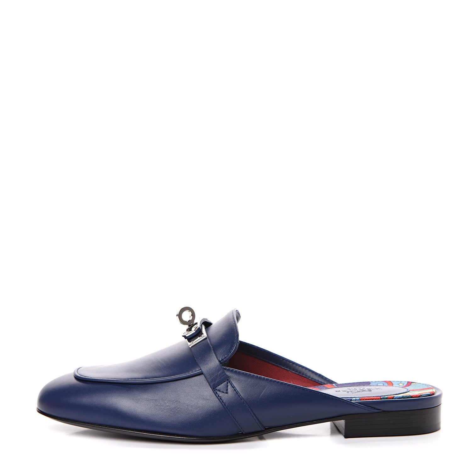 Hermes Calfskin Oz Mules 37 Bleu Maritime 1 of 10
