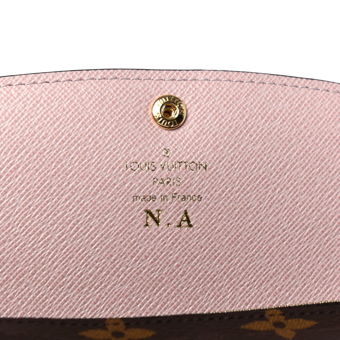 Monogram Emilie Wallet Rose Ballerine