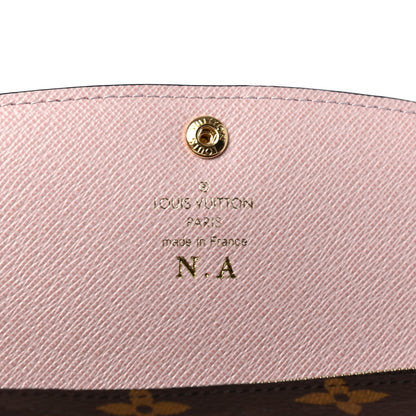 Louis Vuitton Monogram Emilie Wallet Rose Ballerine 5 of 5
