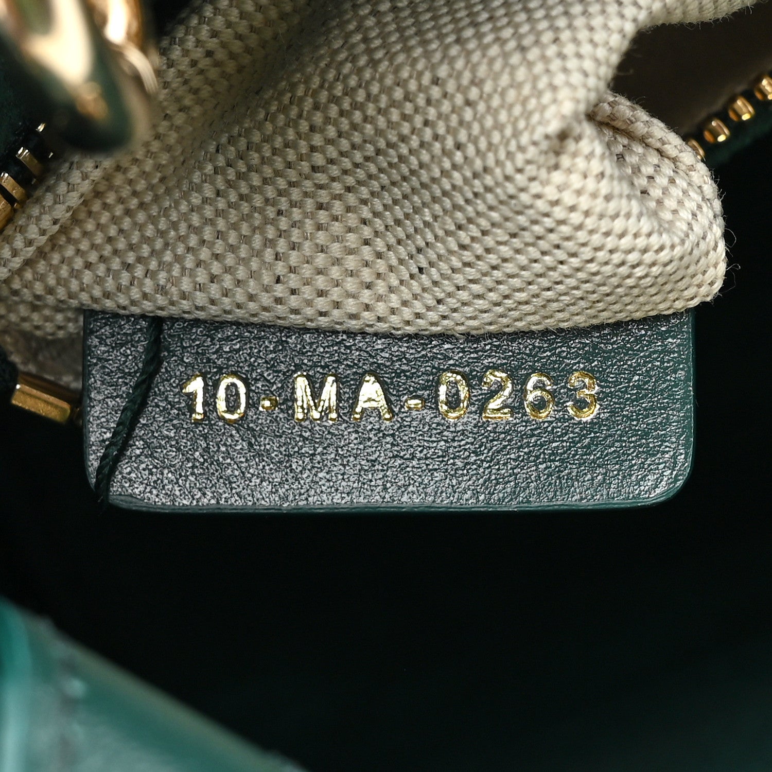 Christian Dior Calfskin Cannage Mini The Lady 95.22 Dark Green 7 of 9