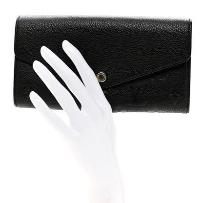 Louis Vuitton Empreinte Sarah Wallet NM Black 2 of 8