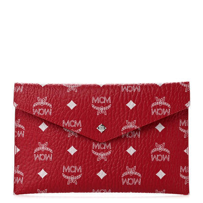 MCM Visetos Envelope Clutch Red 1 of 8