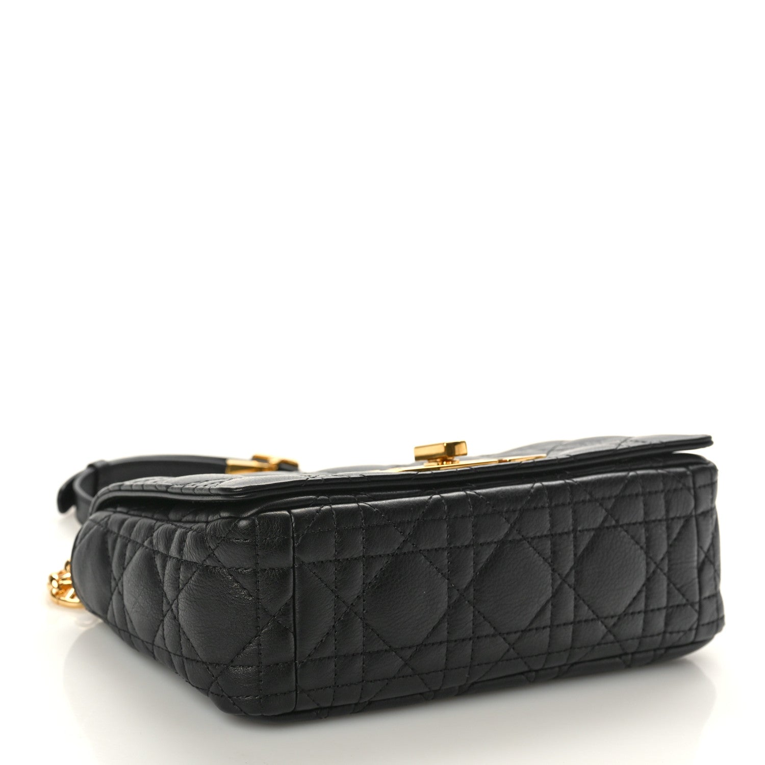 Christian Dior Calfskin Cannage Small Caro Bag Black 4 of 10