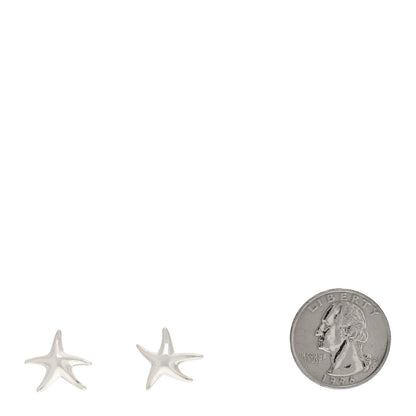 Tiffany Sterling Silver 15mm Elsa Peretti Starfish Earrings 2 of 4
