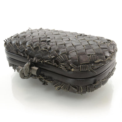 Bottega Veneta Sfrangiato Knot Clutch Nero Black 3 of 6