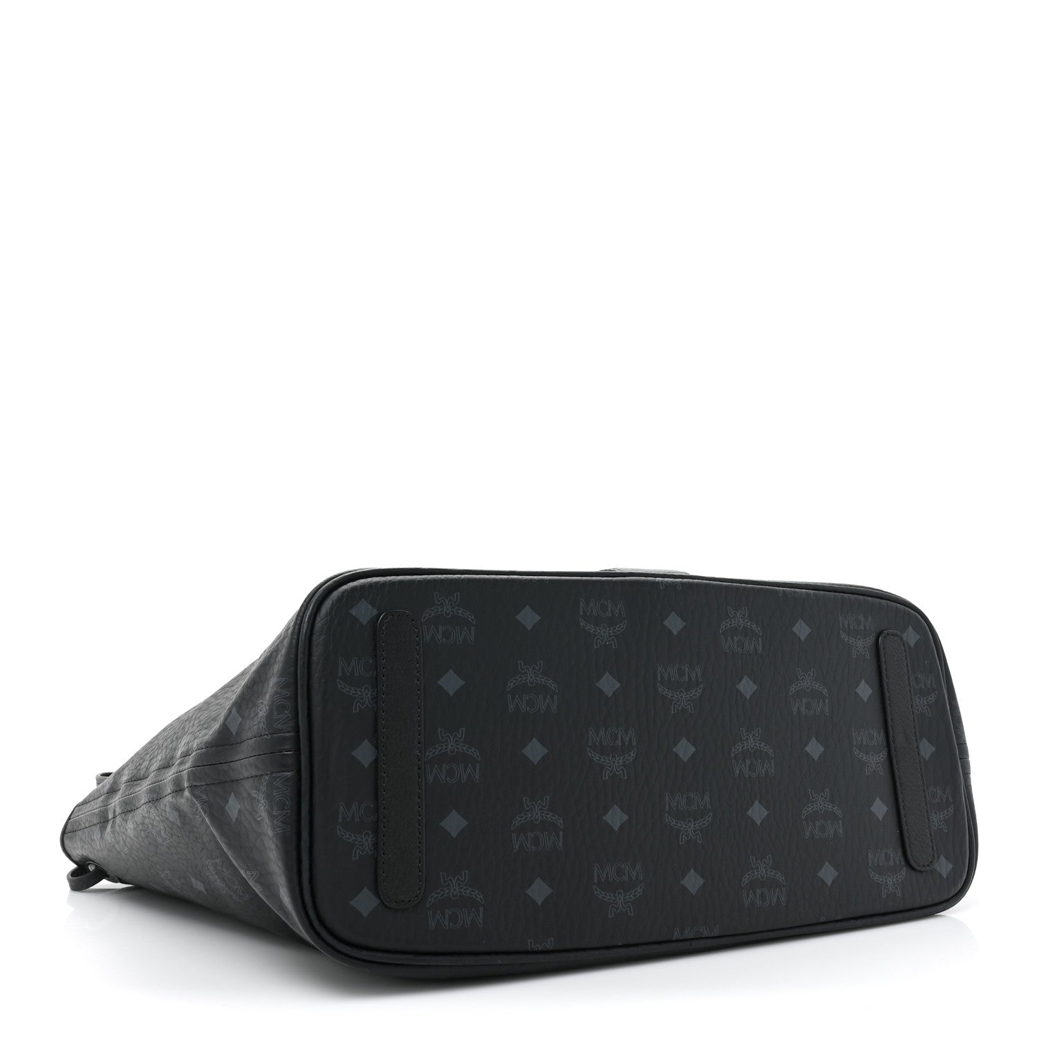 MCM Visetos Medium Liz Reversible Shopper Tote Black 7 of 16