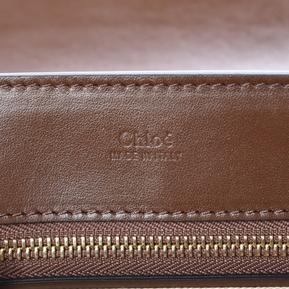 Chloe Calfskin Suede Medium C Shoulder Bag Sharp Brown 9 of 10