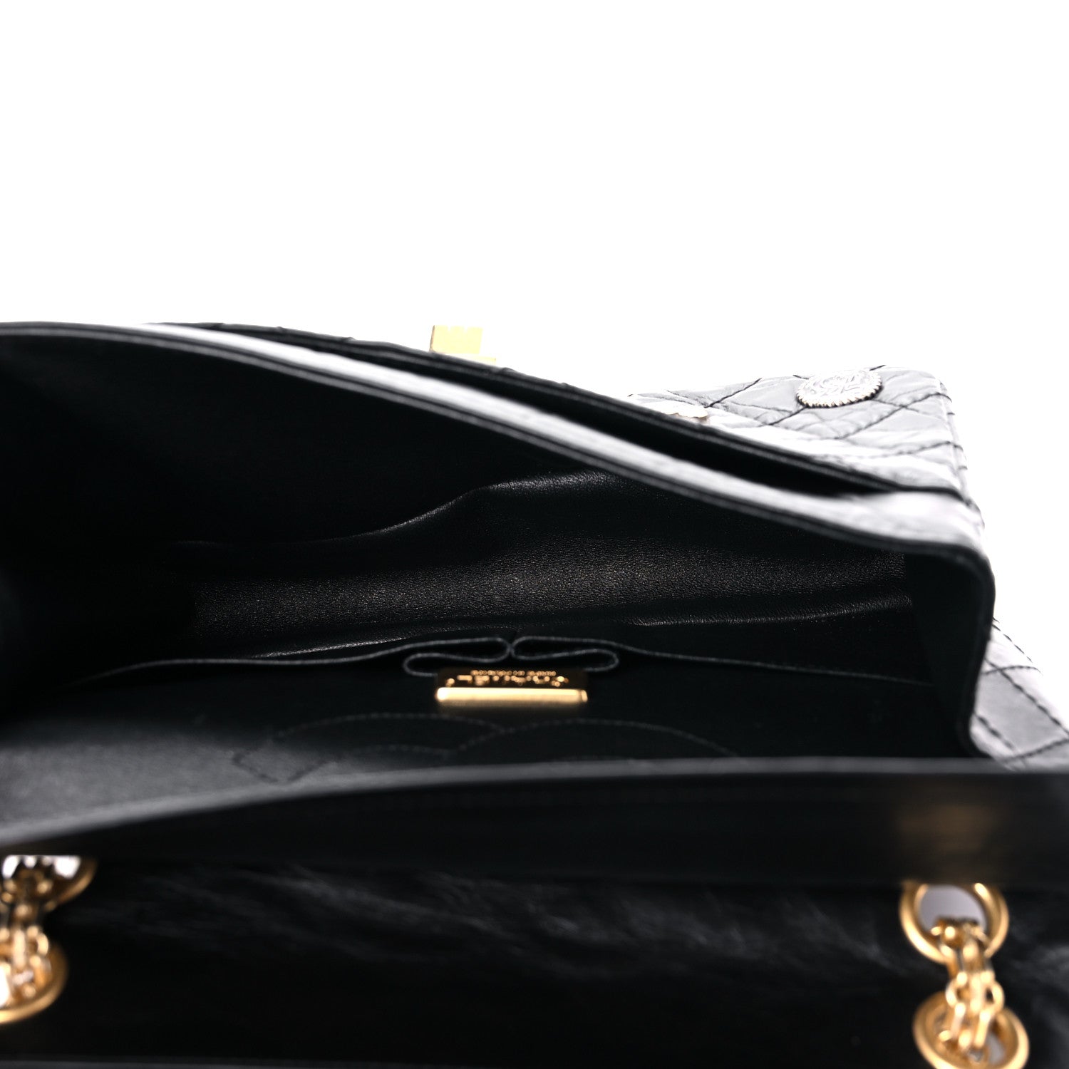 Chanel Aged Calfskin Lucky Charms 2.55 Reissue 225 Flap Black 5 of 12