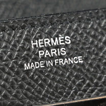 Hermes Epsom Kelly Wallet To Go Black 6 of 7