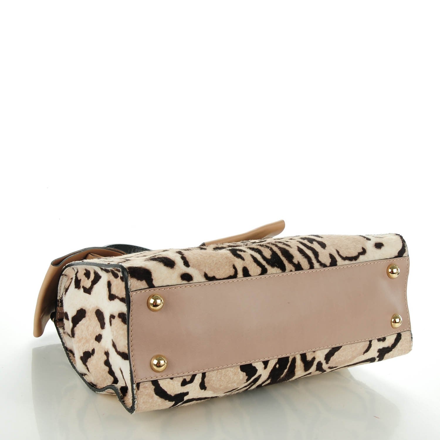 Valentino Garavani Calf Hair Leopard Print Medium Aphrodite Bow Satchel 4 of 8