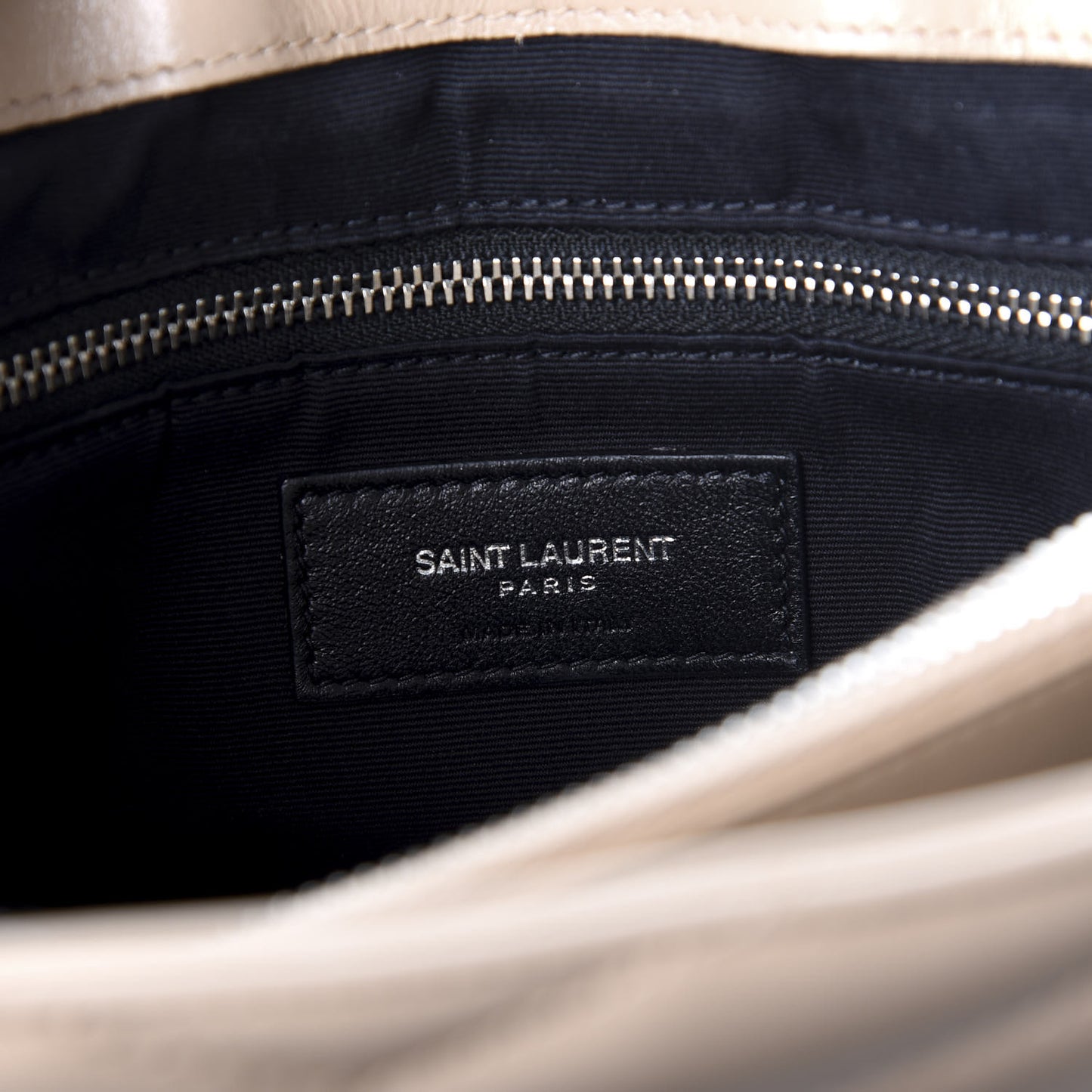 Calfskin Y Quilted Monogram Small Loulou Chain Satchel Nude Powder