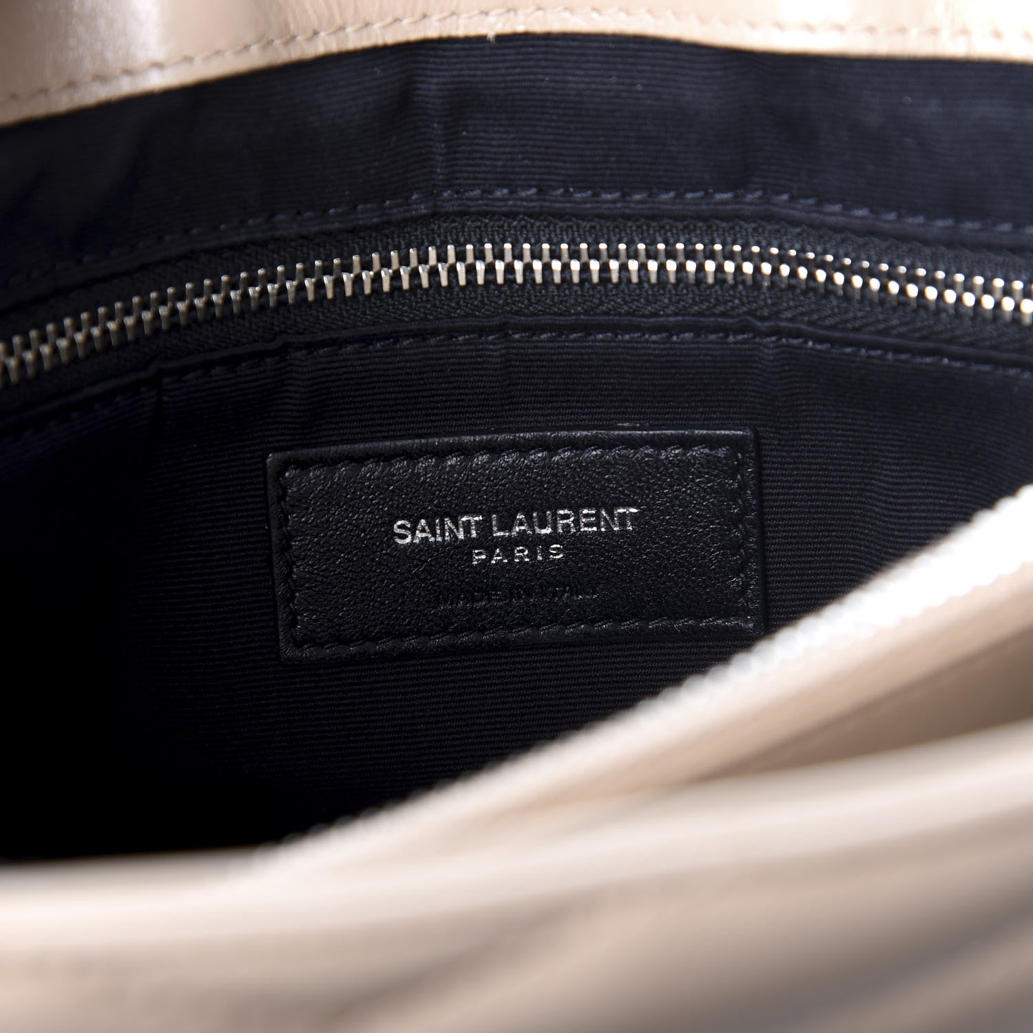 Saint Laurent Calfskin Y Quilted Monogram Small Loulou Chain Satchel Nude Powder 8 of 9