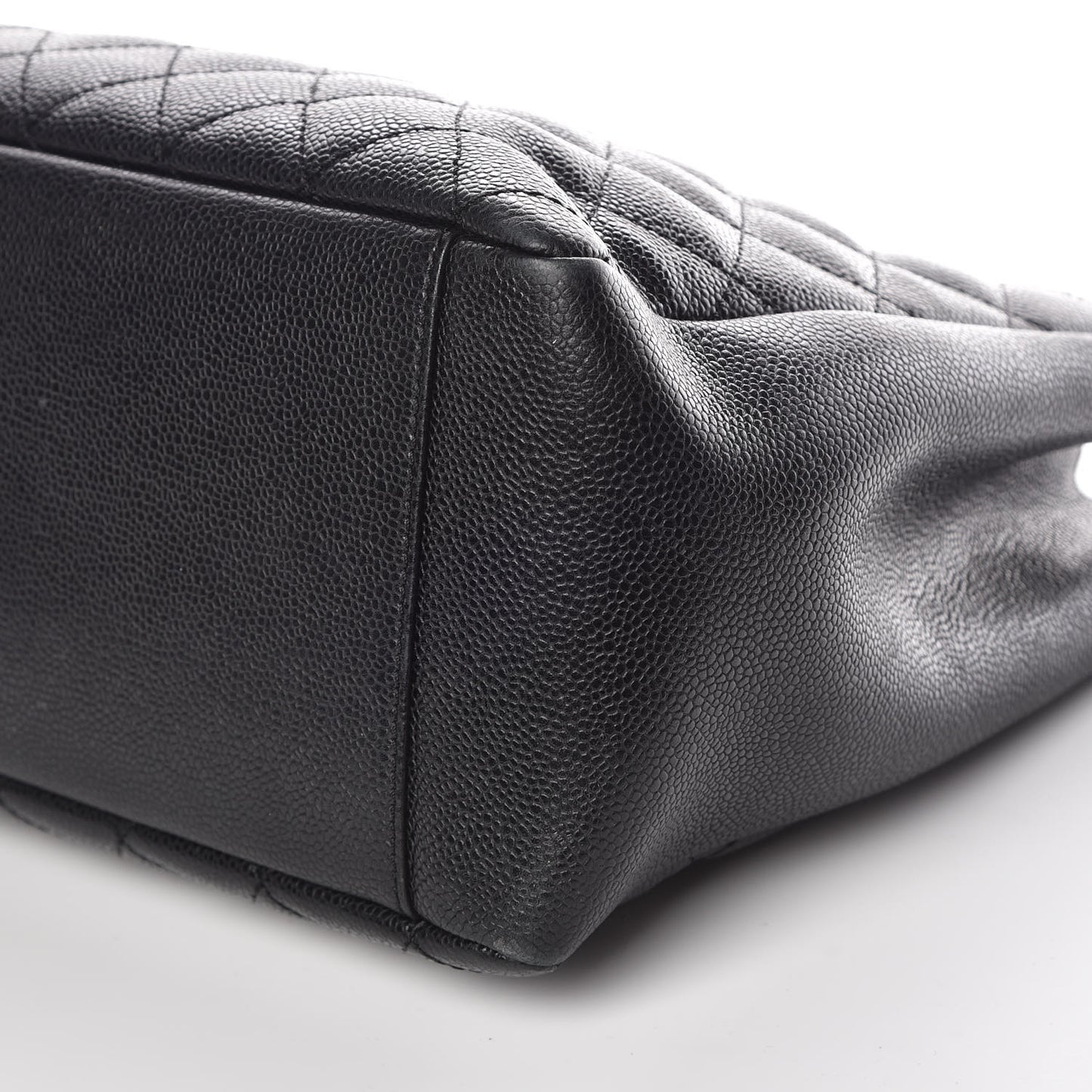 Caviar Quilted Grand Shopping Tote GST Black