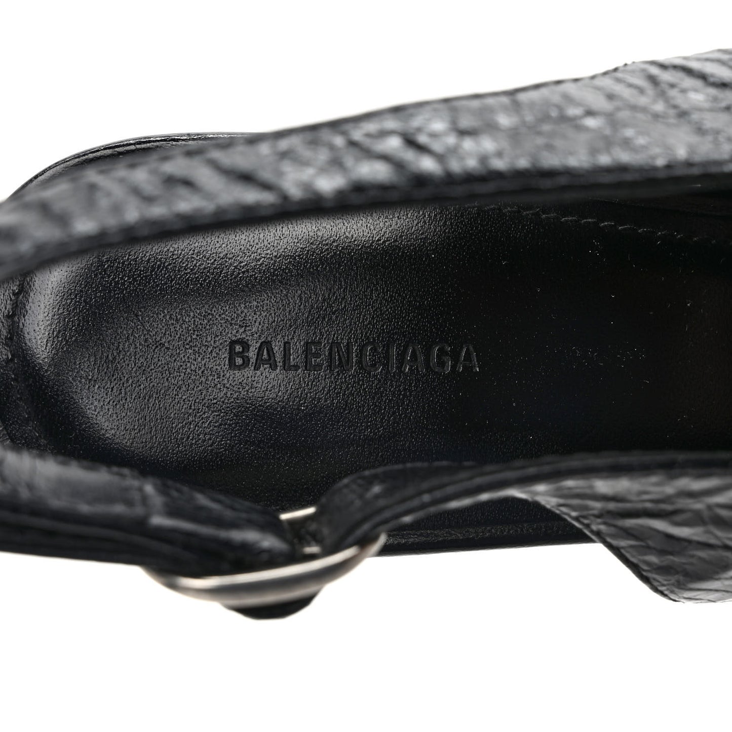 Agneau Arena Cagole 70mm Slingback Pumps 37 Black