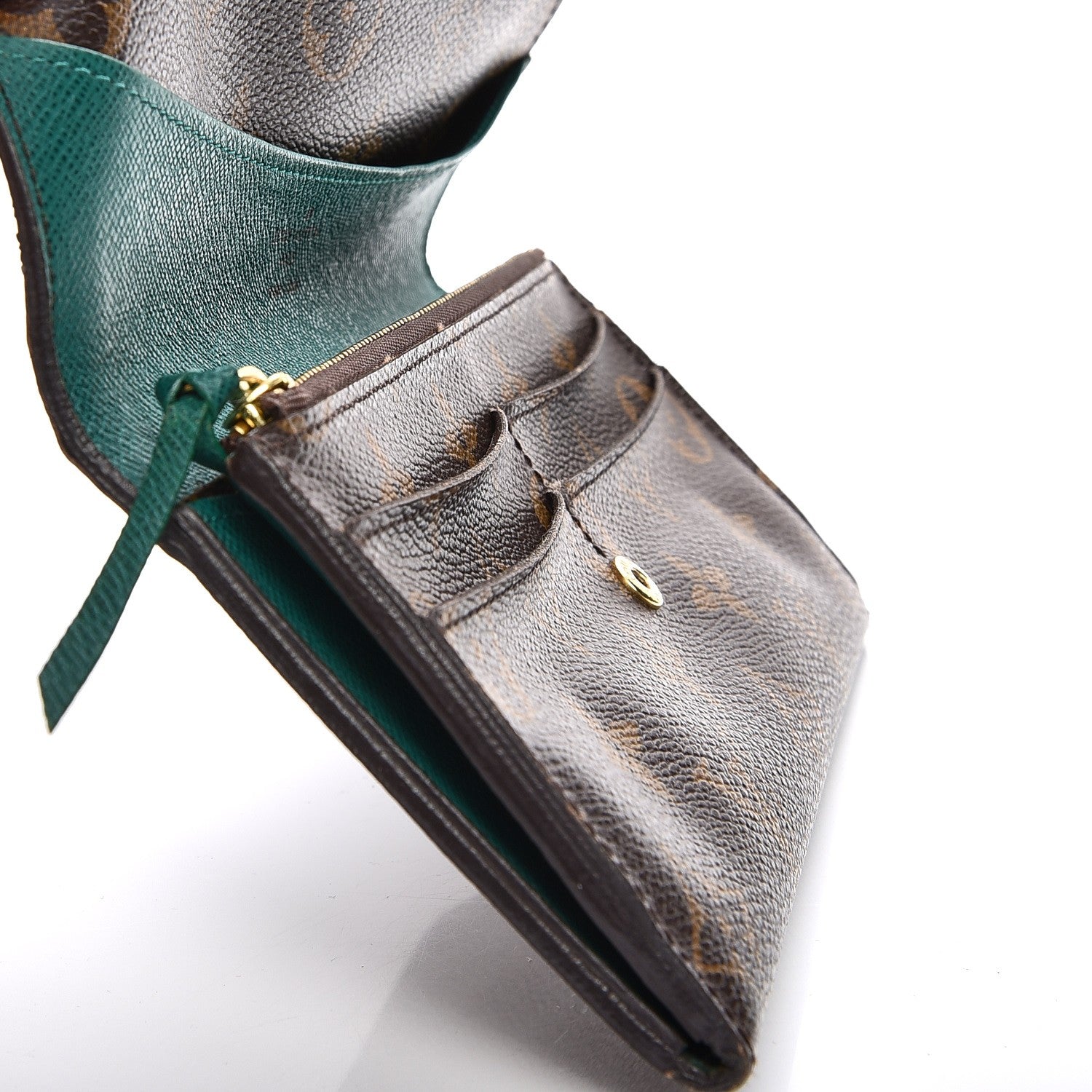 Louis Vuitton Monogram Emilie Wallet Vert 9 of 10