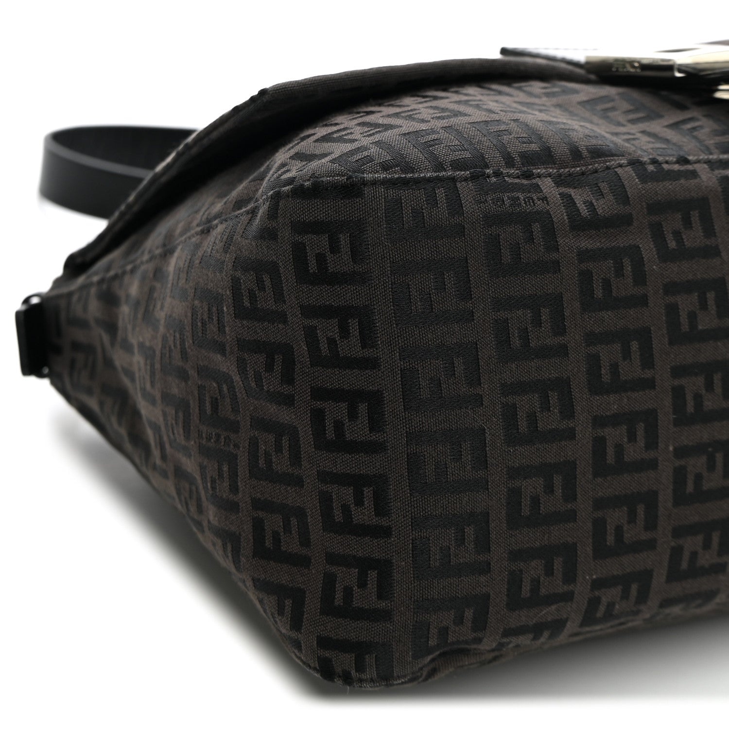 Fendi Zucchino Mama Baguette Black Moro 7 of 8