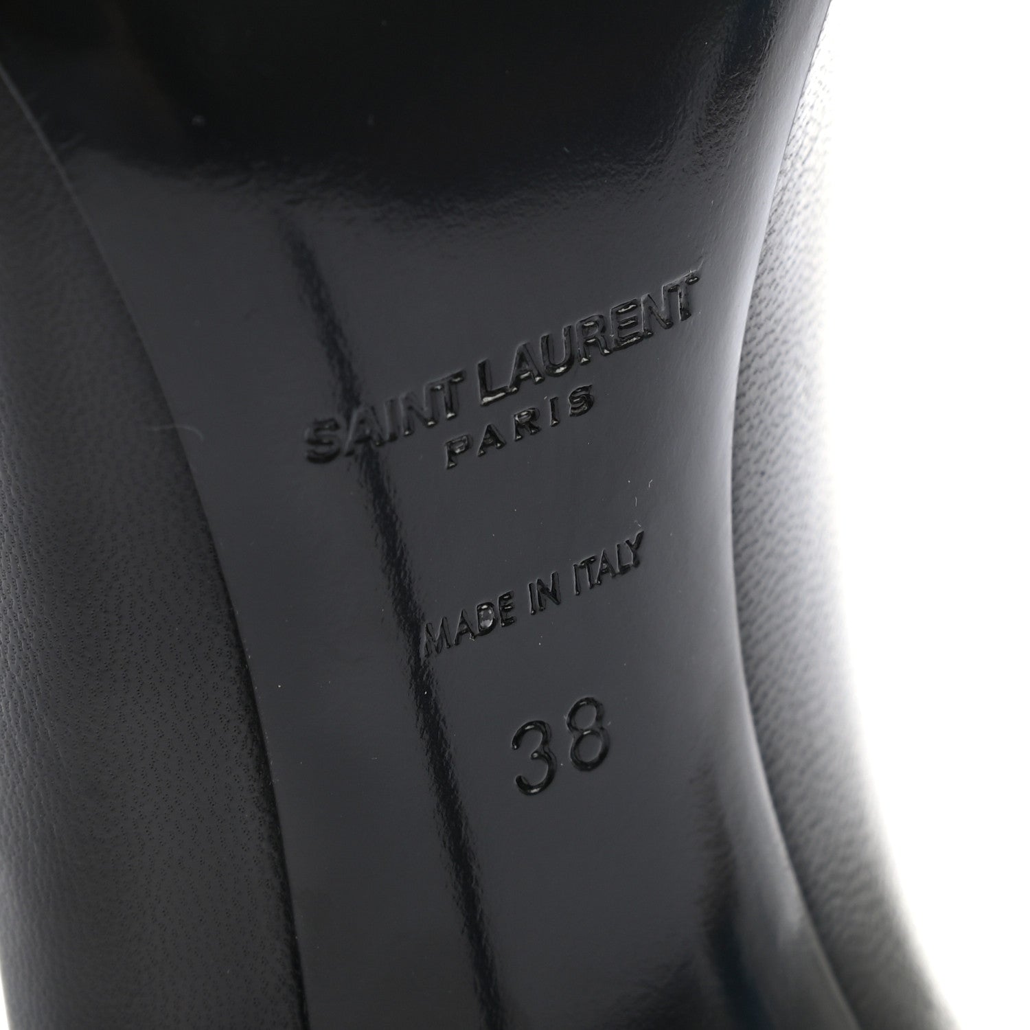 Saint Laurent Calfskin Zoe 105 Pumps 38 Black 6 of 9
