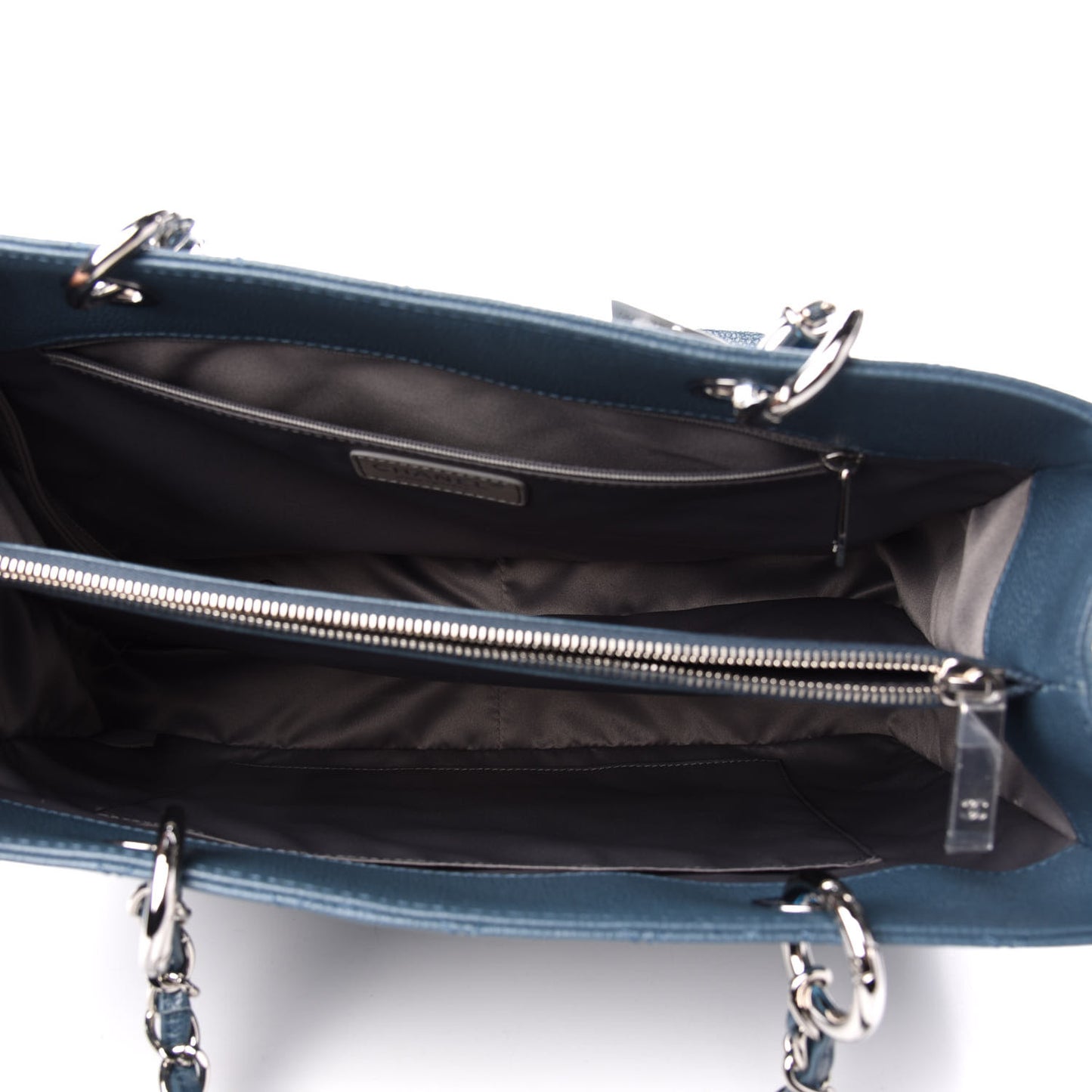 Caviar Quilted Grand Shopping Tote GST Blue
