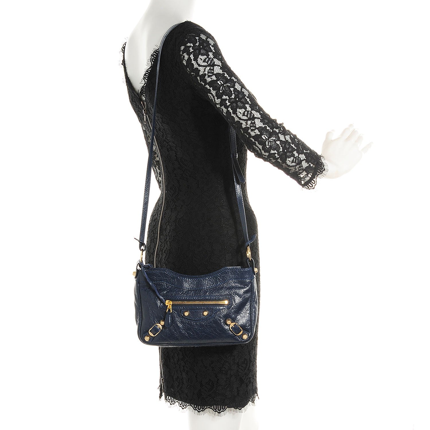 Balenciaga Agneau Giant 12 Gold Hardware Hip Bleu Obscur 2 of 11