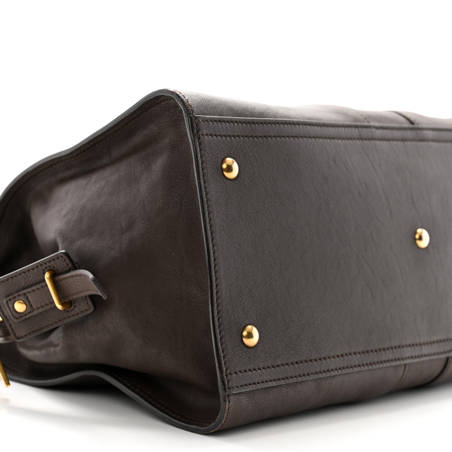 Calfskin Medium Cabas ChYc Dark Brown