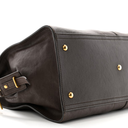 Saint Laurent Calfskin Medium Cabas ChYc Dark Brown 9 of 13
