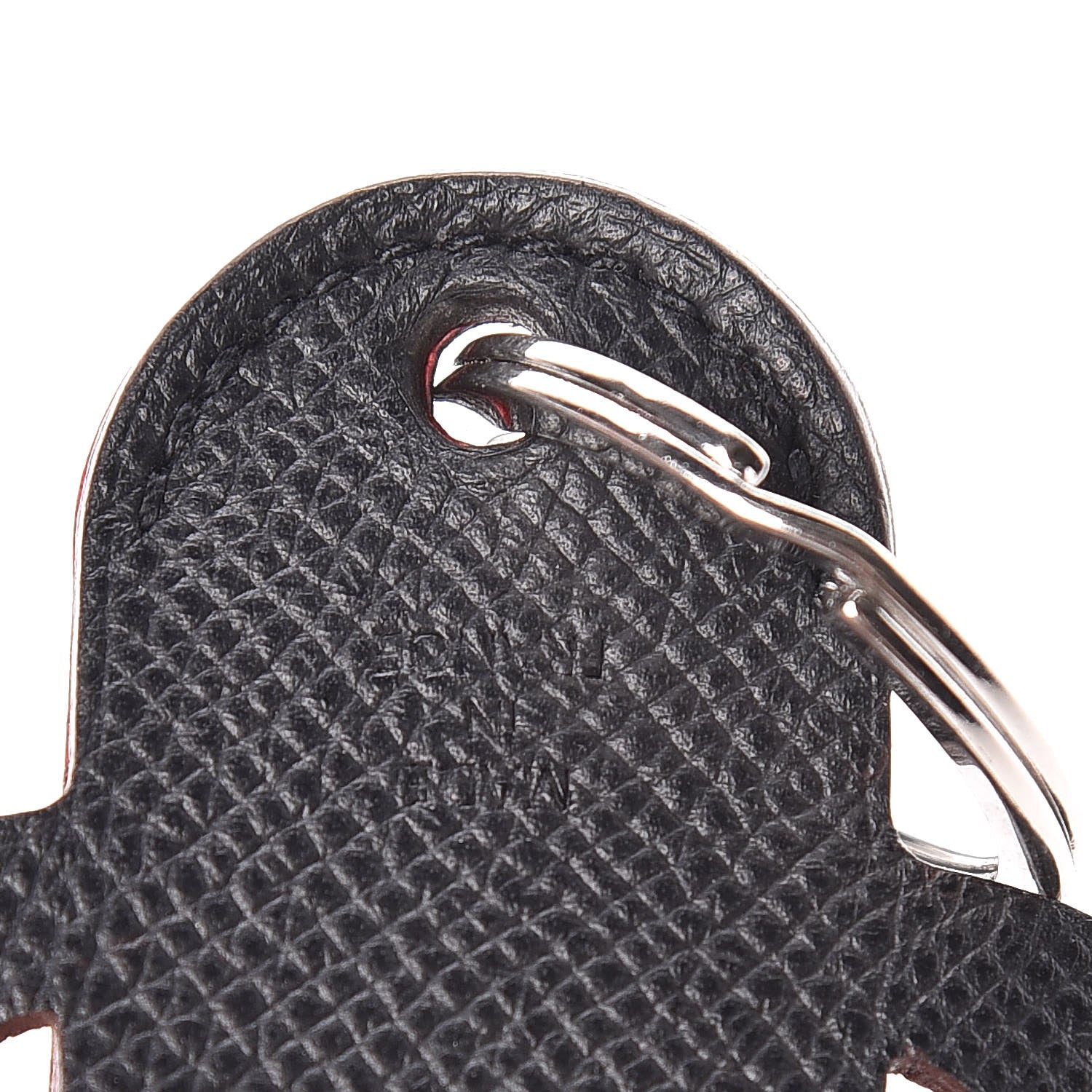 Hermes Epsom Stag Key Ring Black 4 of 5