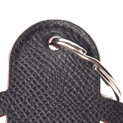 Hermes Epsom Stag Key Ring Black 4 of 5