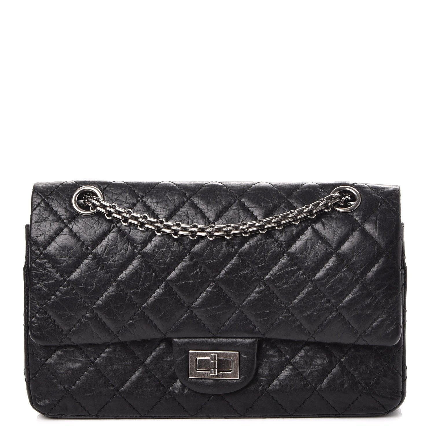 Chanel Aged Calfskin Quilted 2.55 Reissue 225 Flap Black 1 of 13
