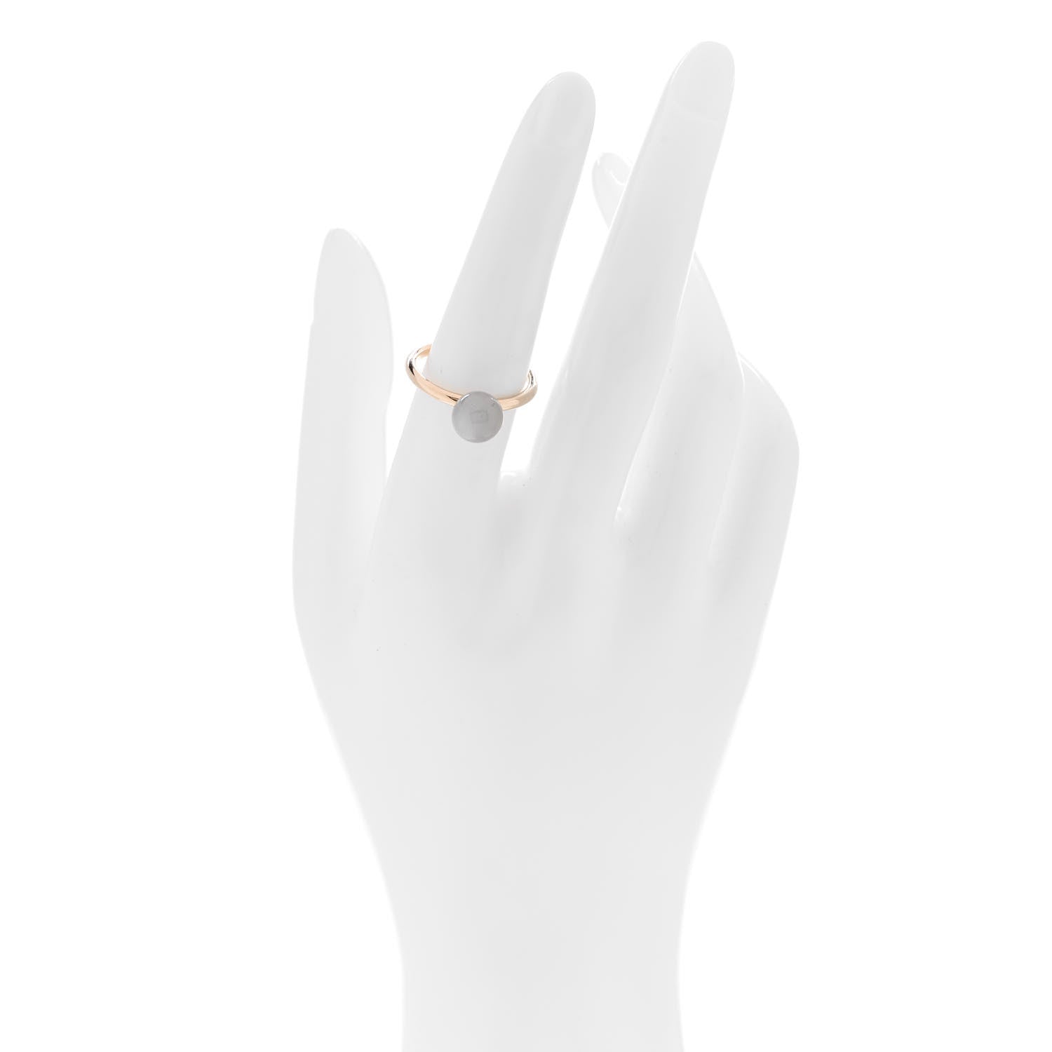 Tiffany 18K Rose Gold Moonstone 8mm HardWear Ball Ring 54 7 2 of 4