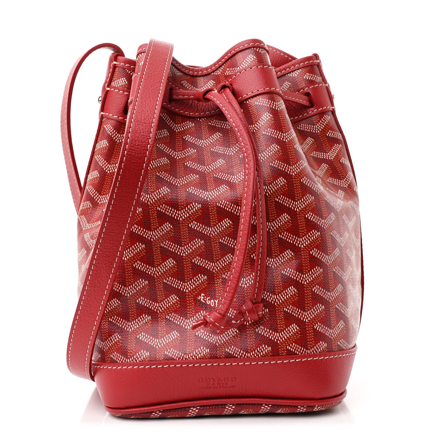 Goyard Goyardine Petit Flot Bucket Bag PM Red 1 of 10