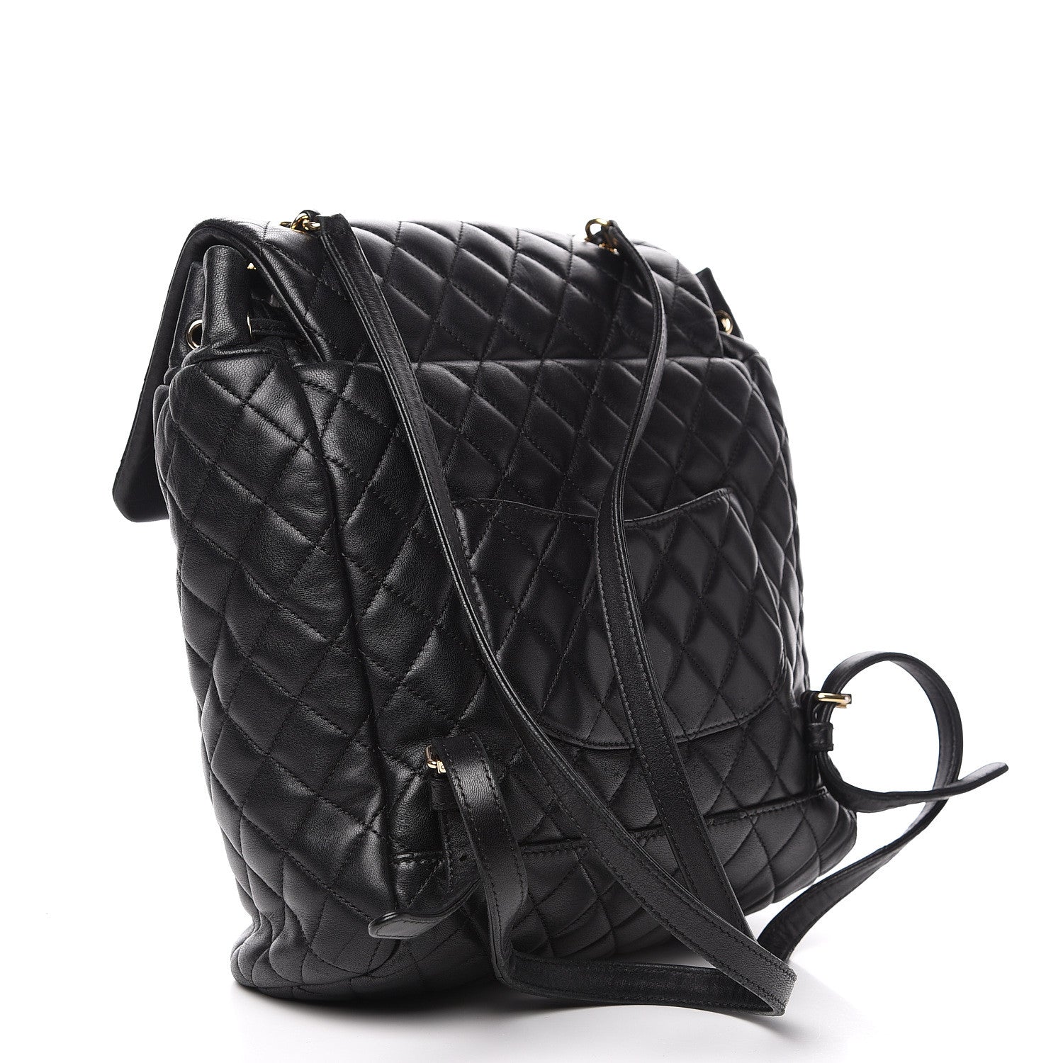 Chanel Lambskin Quilted Large Urban Spirit Backpack Black 2 of 17