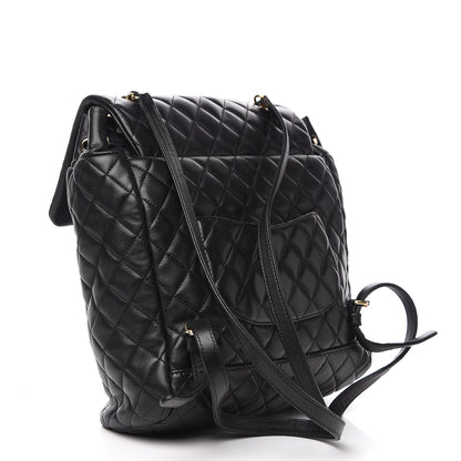 Chanel Lambskin Quilted Large Urban Spirit Backpack Black 2 of 17